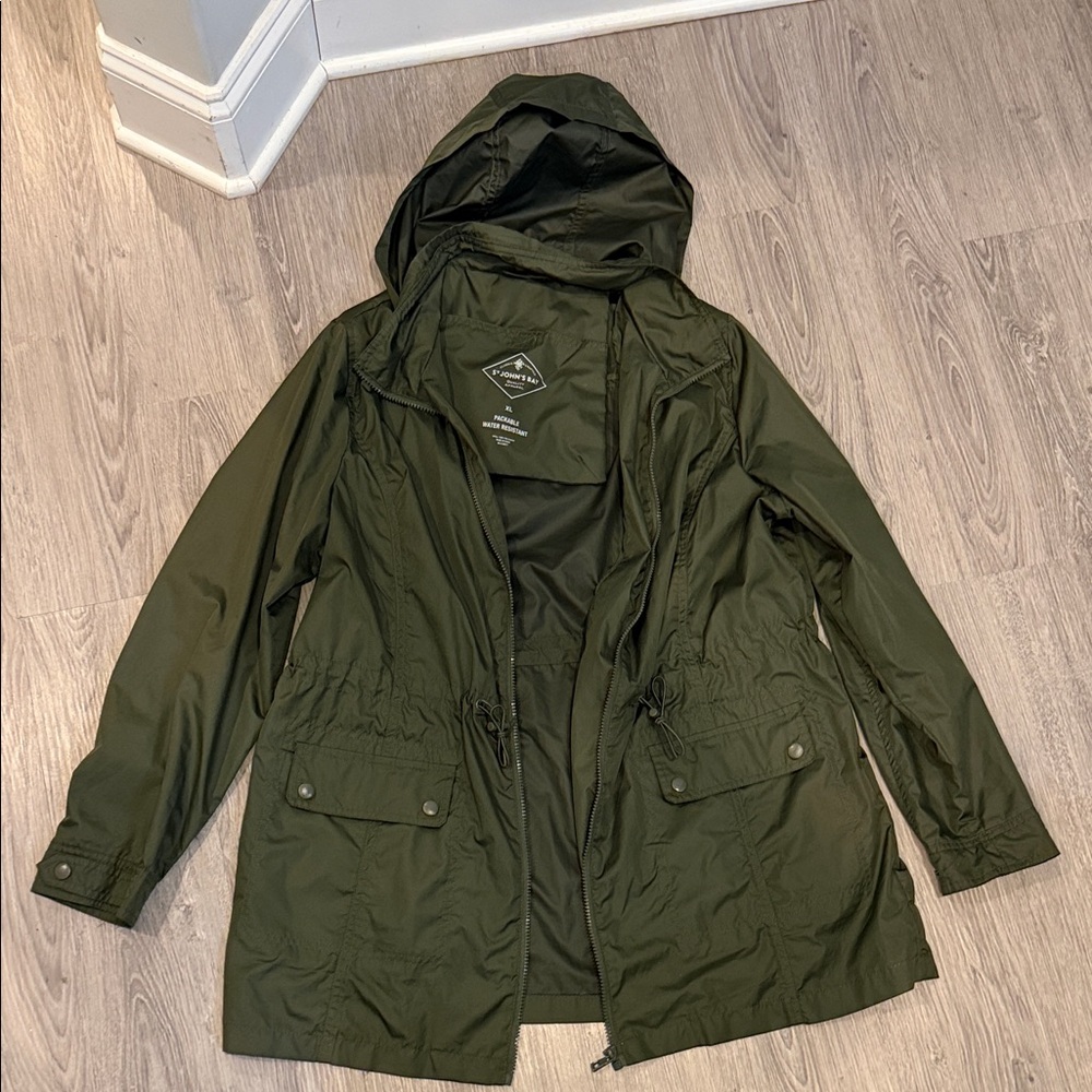 St. John's Bay Dark Green Utility Jacket